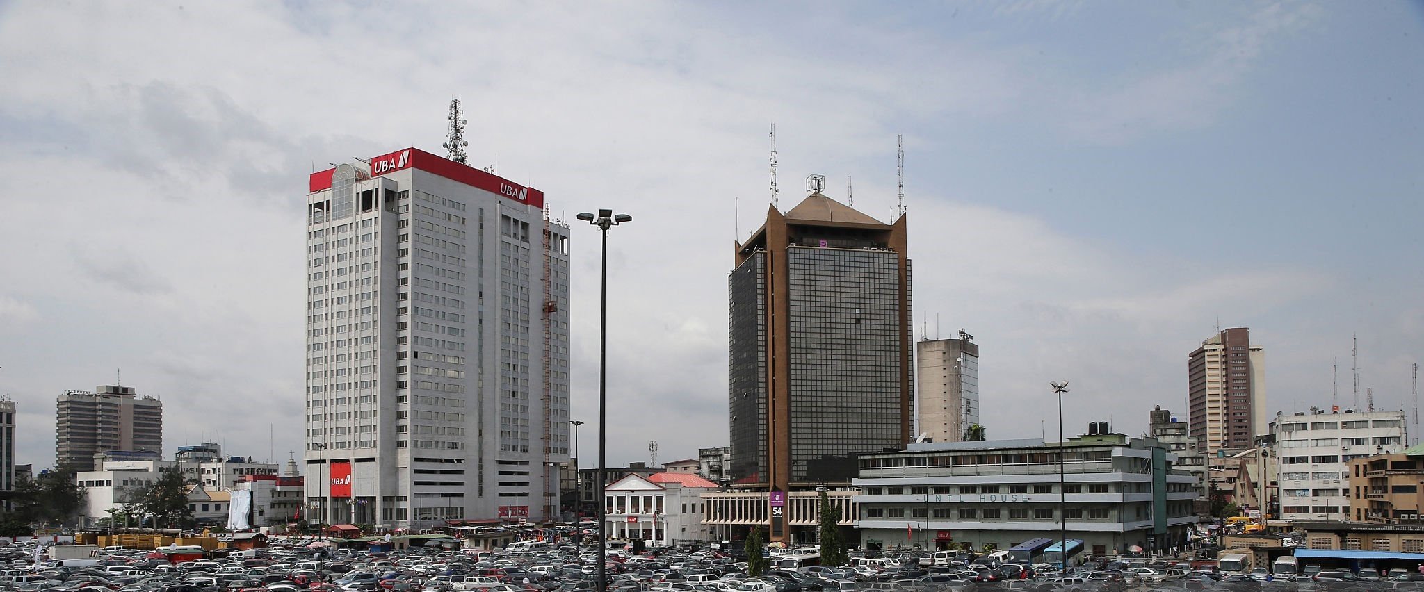Marina, Lagos Island — UBA and Wema Bank towers